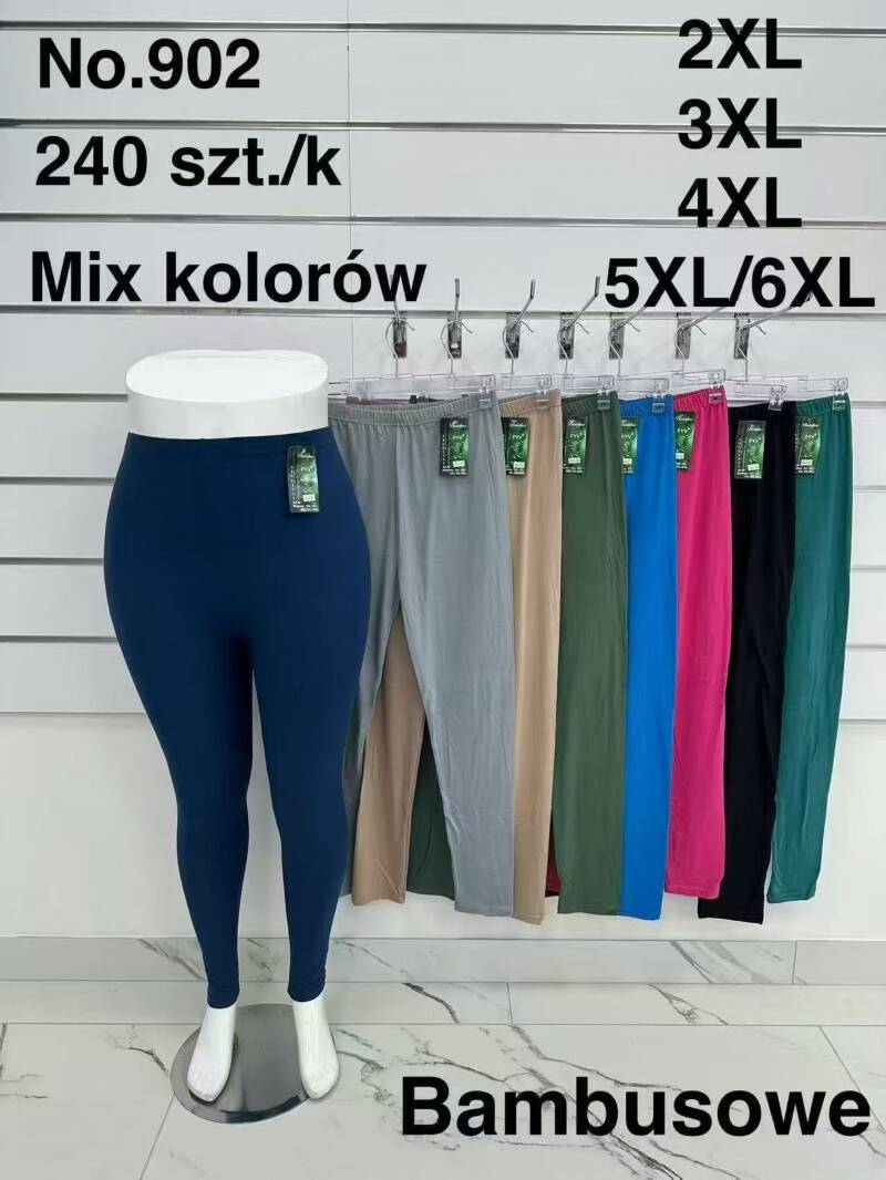 Leginsy damskie Roz 2XL-6XL, Mix kolor Paczka 10 szt